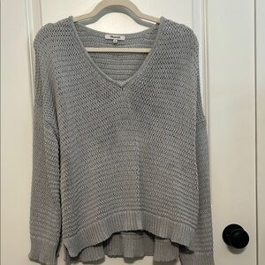 Grayish Purple Madewell V-Neck Sweater